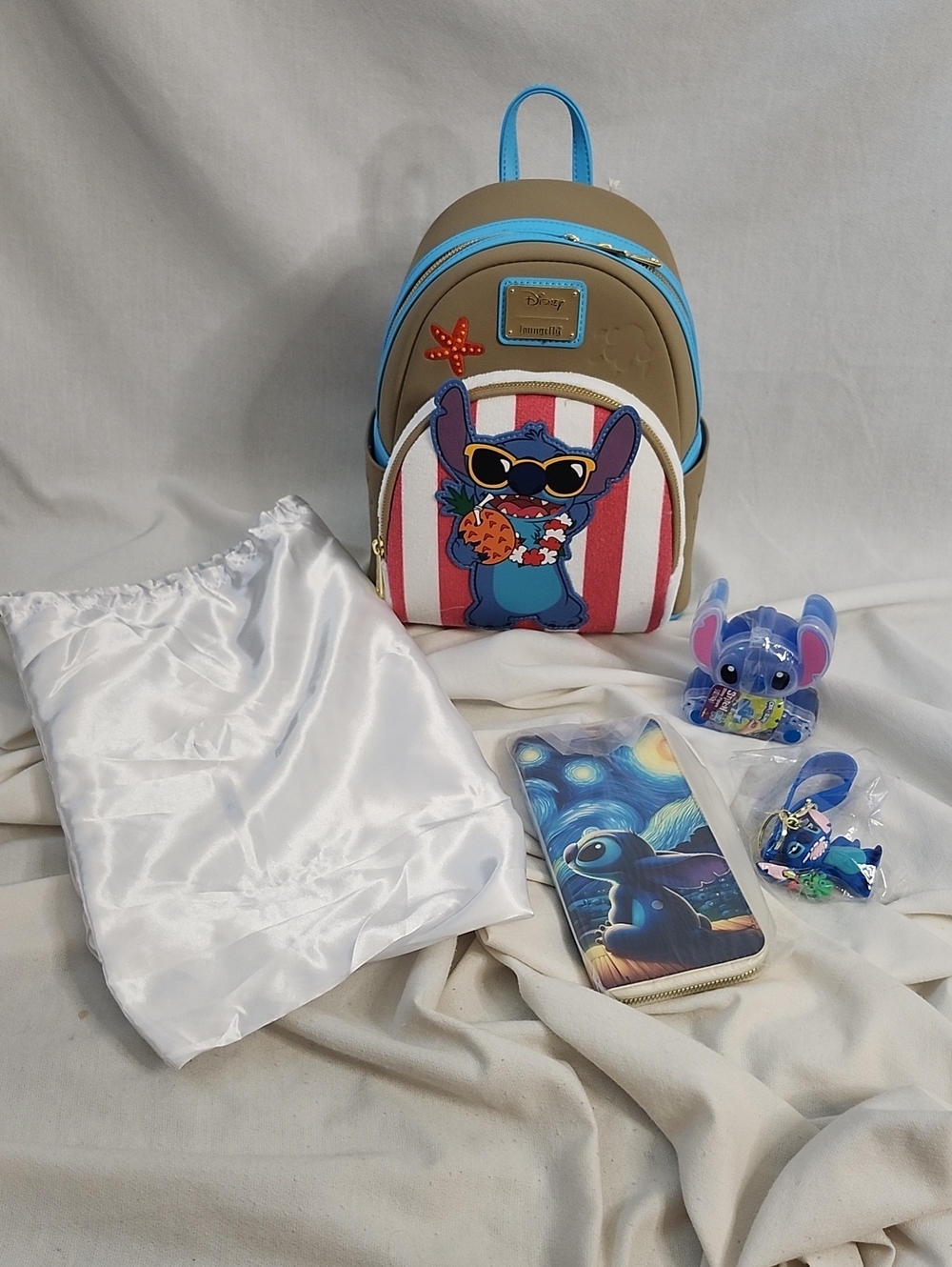 Loungefly "Lilo & Stitch" Beach Towel Backpack and Accessories